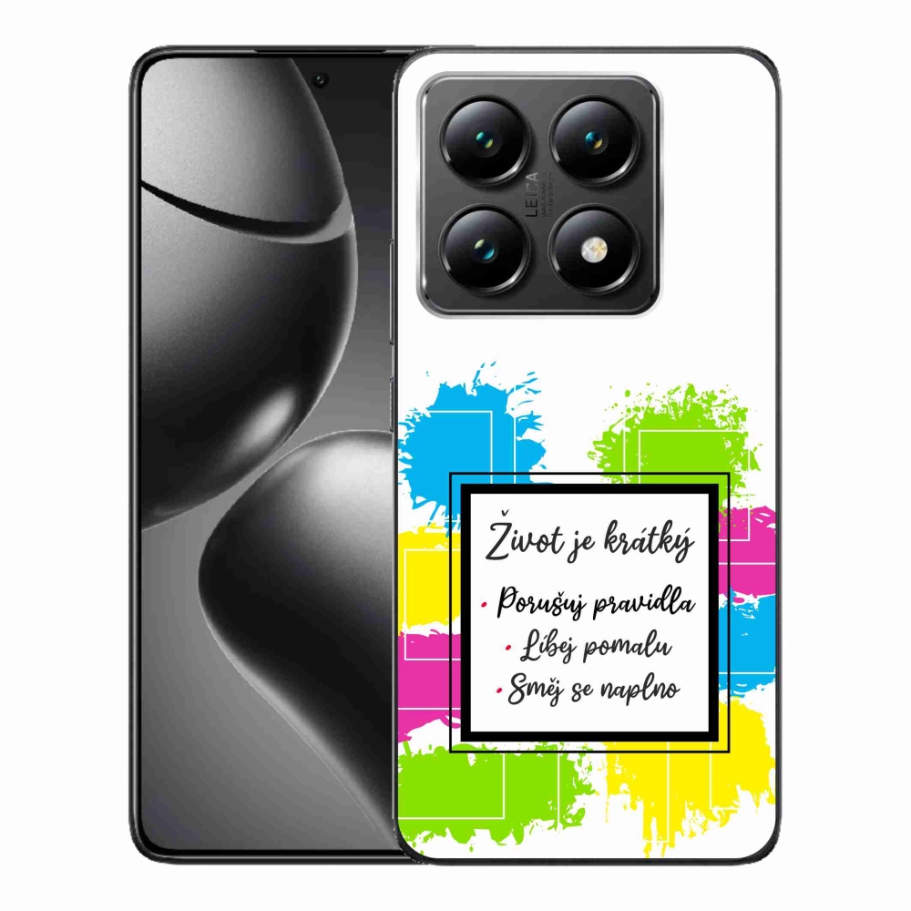 Gél borítás mmCase a Xiaomi 14T-hez - idézem 5 fehér háttér