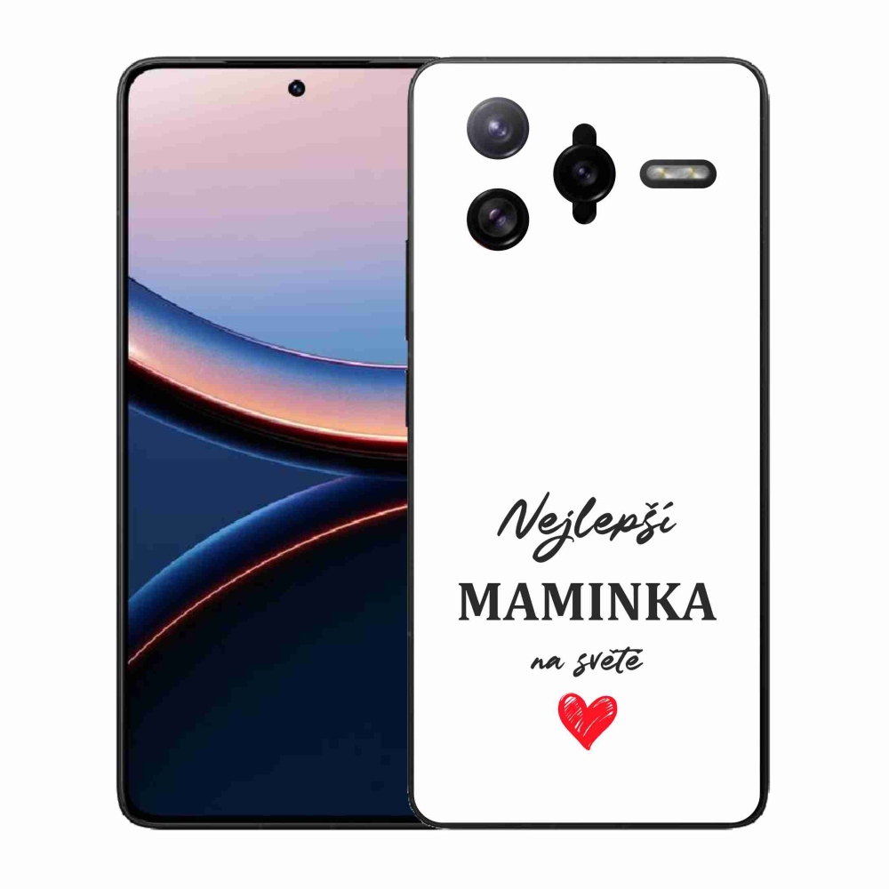 Gél borító mmCase a Xiaomi Poco F7 Ultra számára - legjobb anya 1 fehér háttér