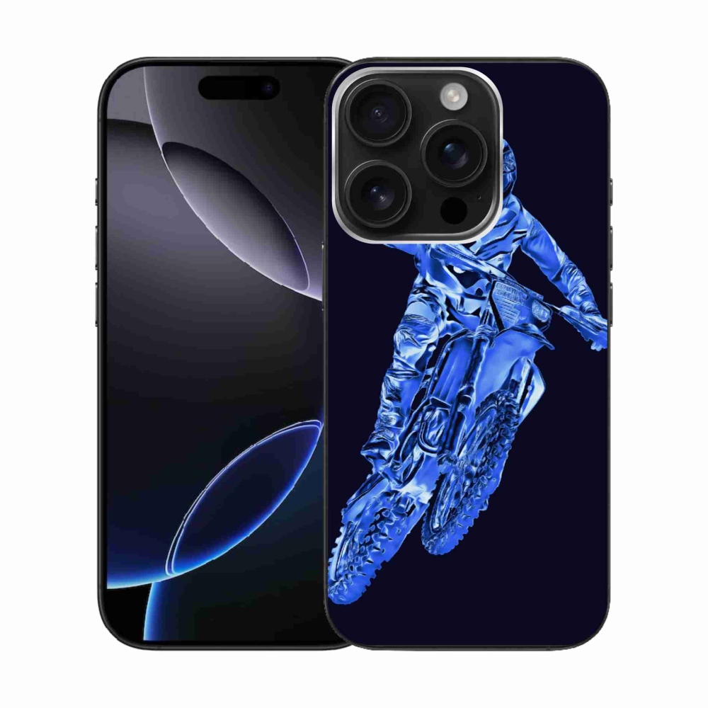 Zselés borítás mmCase iPhone 16 Pro készülékhez - motocross 1