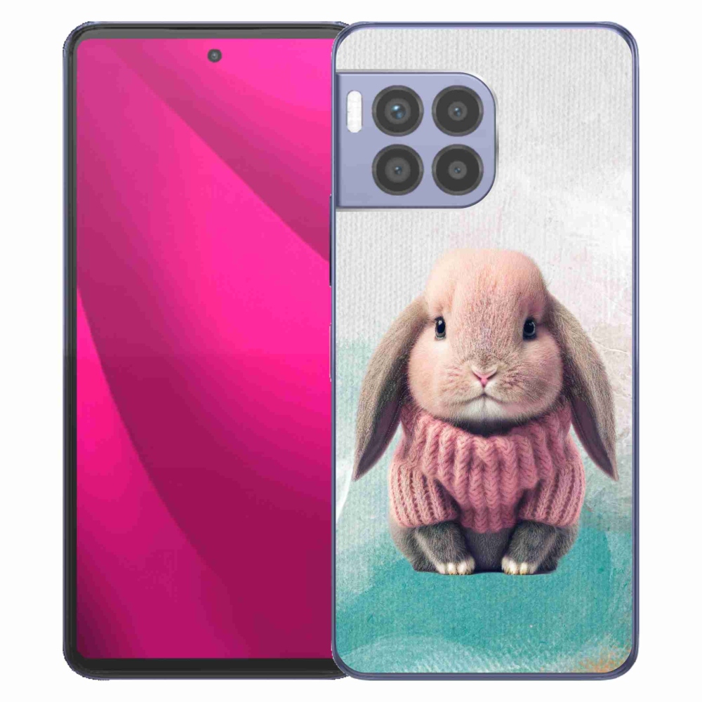 Zselés borítás mmCase a T-Mobile T Phone 2 Pro telefonhoz - nyúl pulóverben