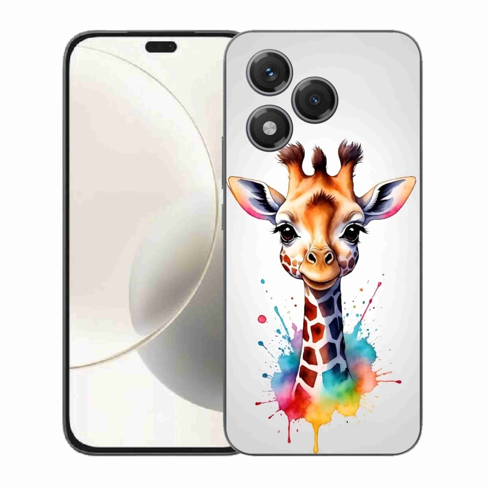 Zselés borító mmCase a Honor 400 Lite-hoz - zsiráf 1