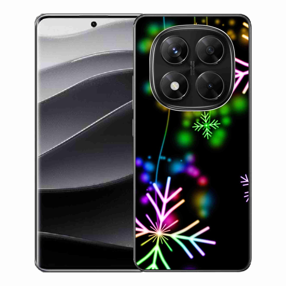 Gél borítás mmCase a Xiaomi Redmi Note 14 Pro 5G/Poco X7 5G számára - színes pelyhekkel