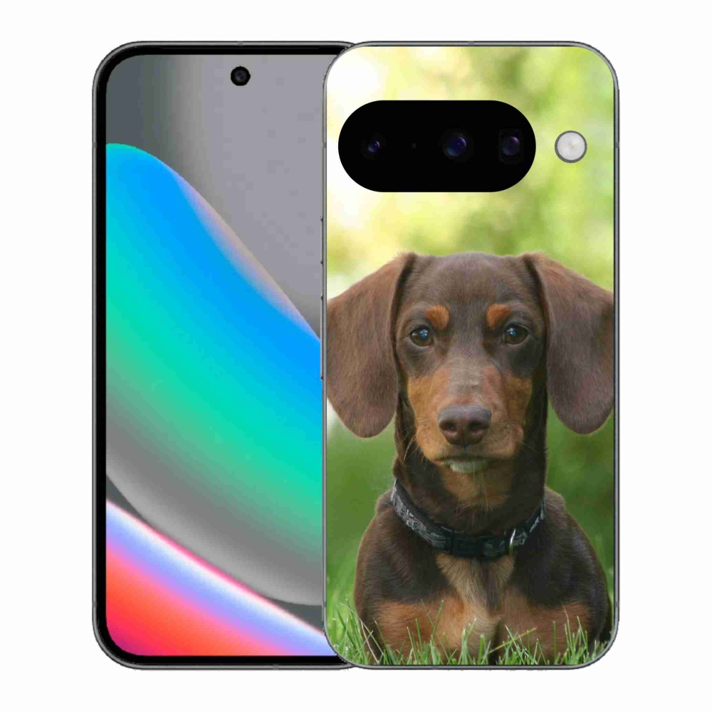 Zselés borítás mmCase a Google Pixel 10 számára - barna tacskó