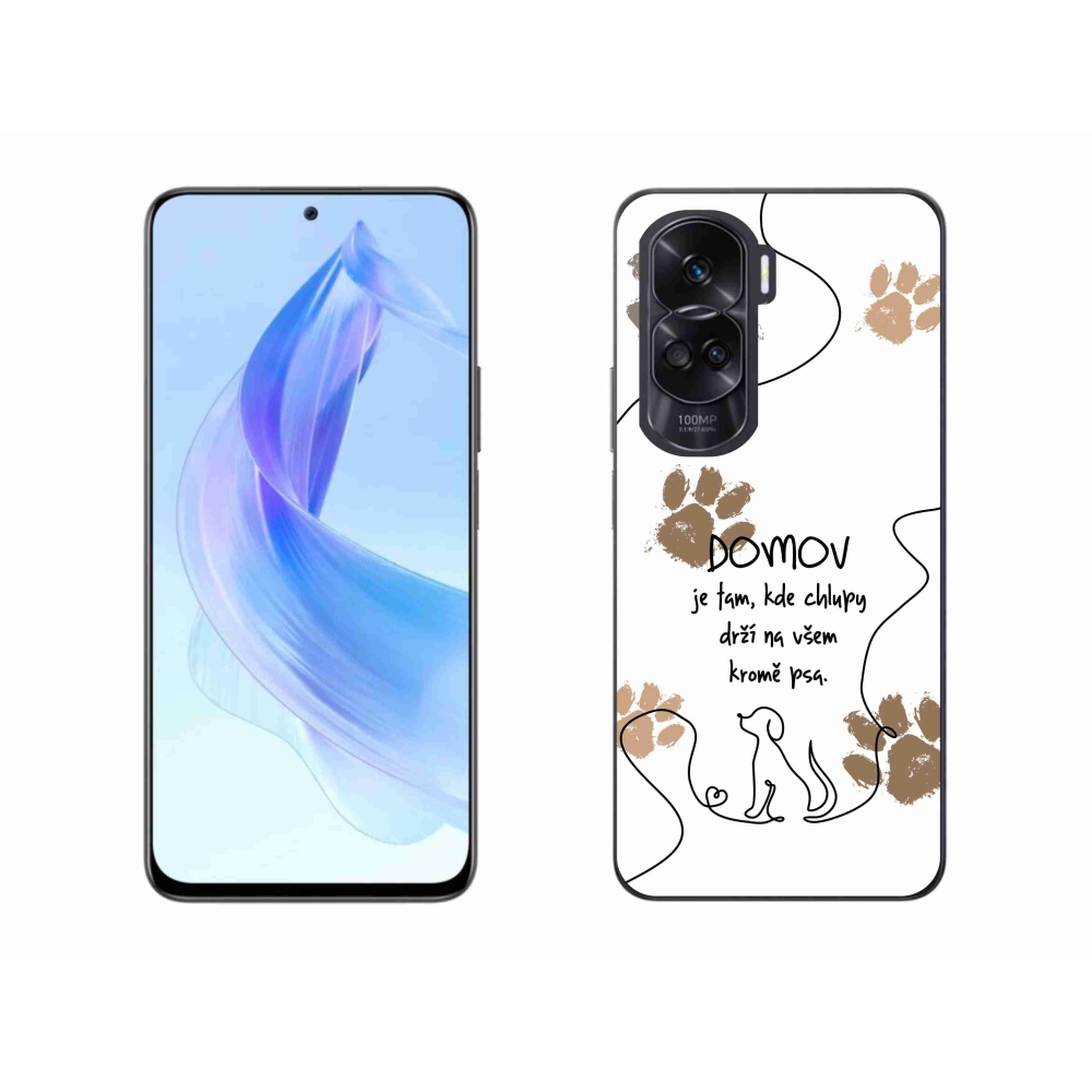 Gél borító mmCase a Honor 90 Lite készülékhez - kutya motívum fehér háttérrel