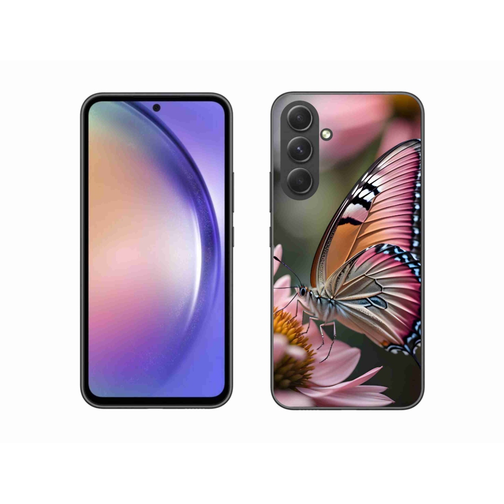 Zselés borítás mmCase Samsung Galaxy A54 5G - színes pillangó