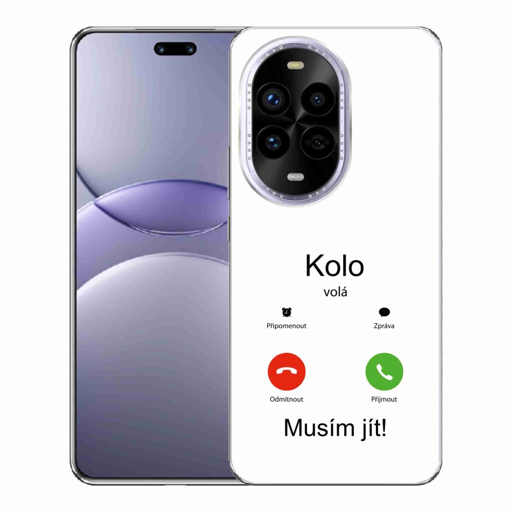 Gél borítás mmCase a Huawei Nova 13 Pro 5G-n - kerek hívások fehér háttérrel