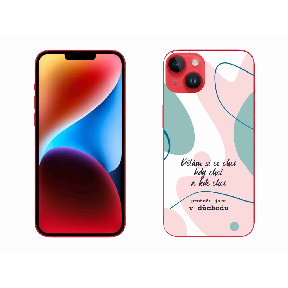 Gél borító mmCase iPhone 14 Plus készülékhez - vicces szöveg 10 fehér háttér