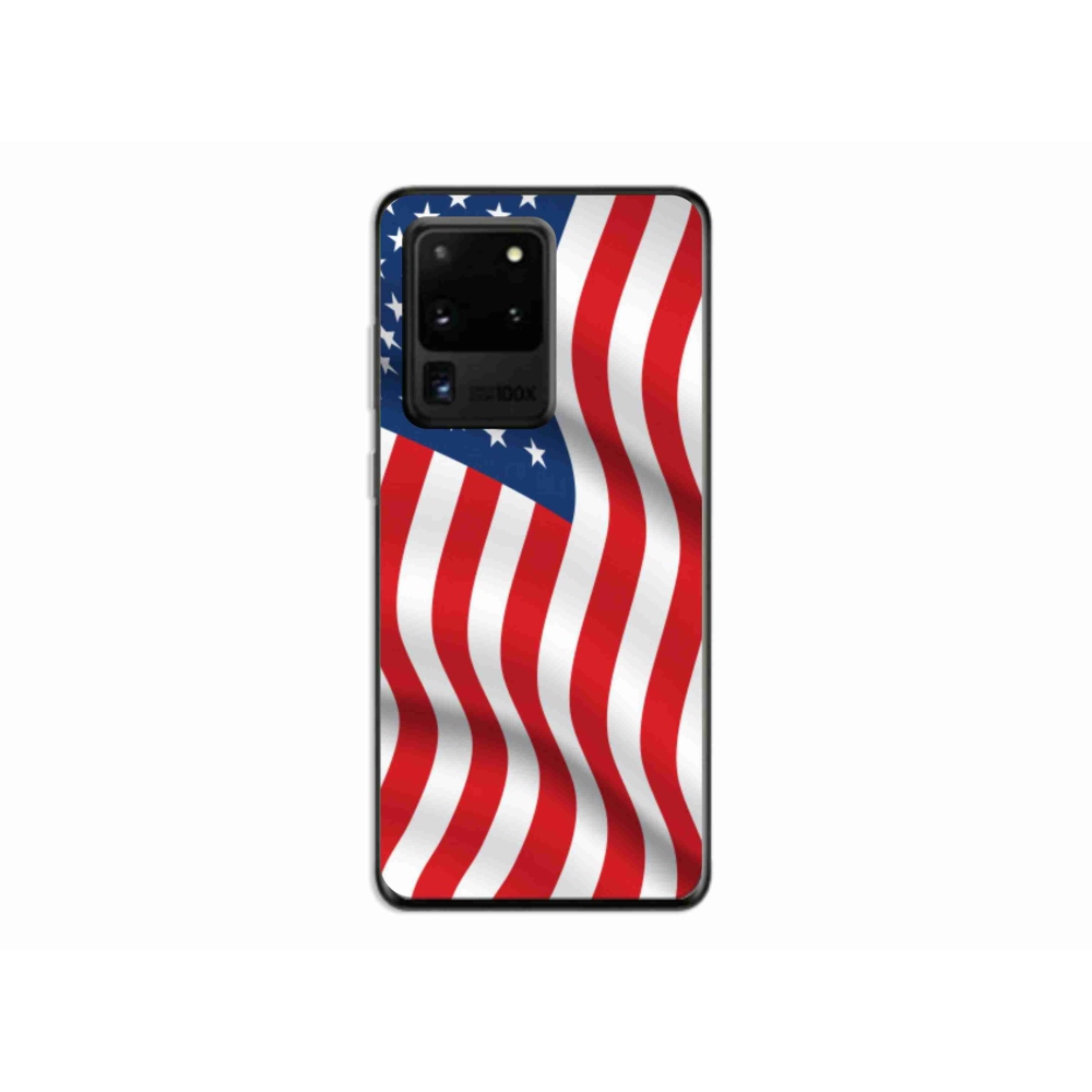 Gél védőhuzat mmCase Samsung Galaxy S20 Ultra - amerikai zászlóhoz
