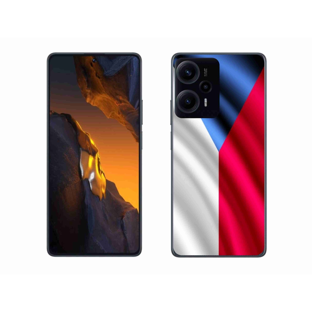 Gél borítás mmCase a Xiaomi Poco F5 számára - cseh zászló