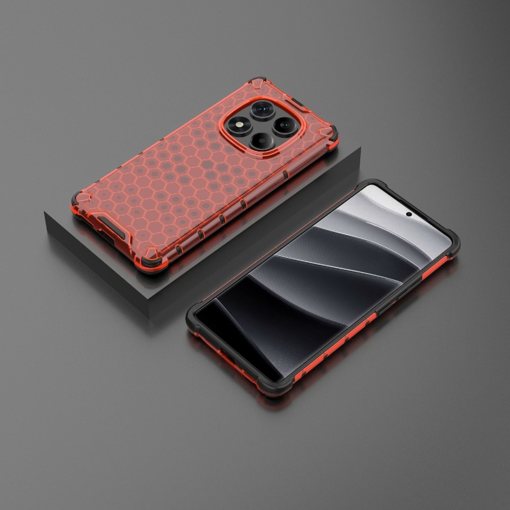 Mézédes tartós borítás Xiaomi Redmi Note 14 Pro-hoz - piros