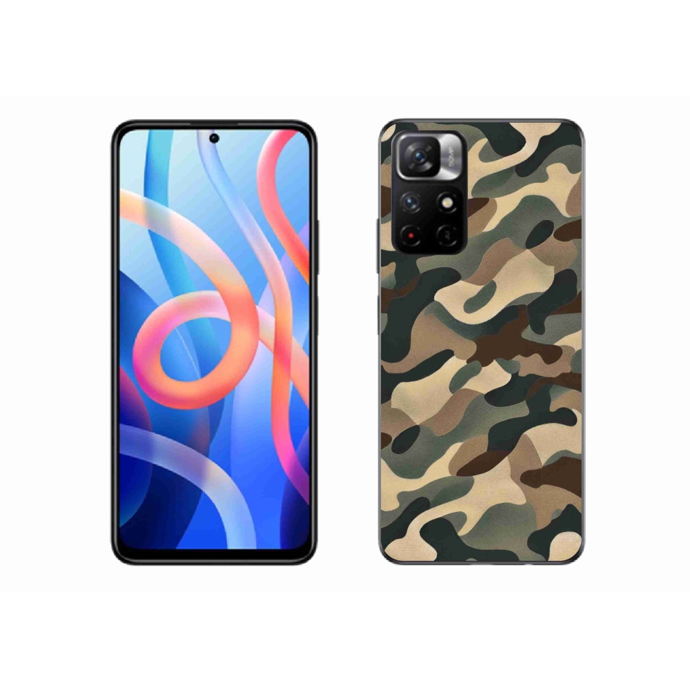 Gél borítás mmCase a Xiaomi Redmi Note 11S 5G-hez - terepszínű minta 11