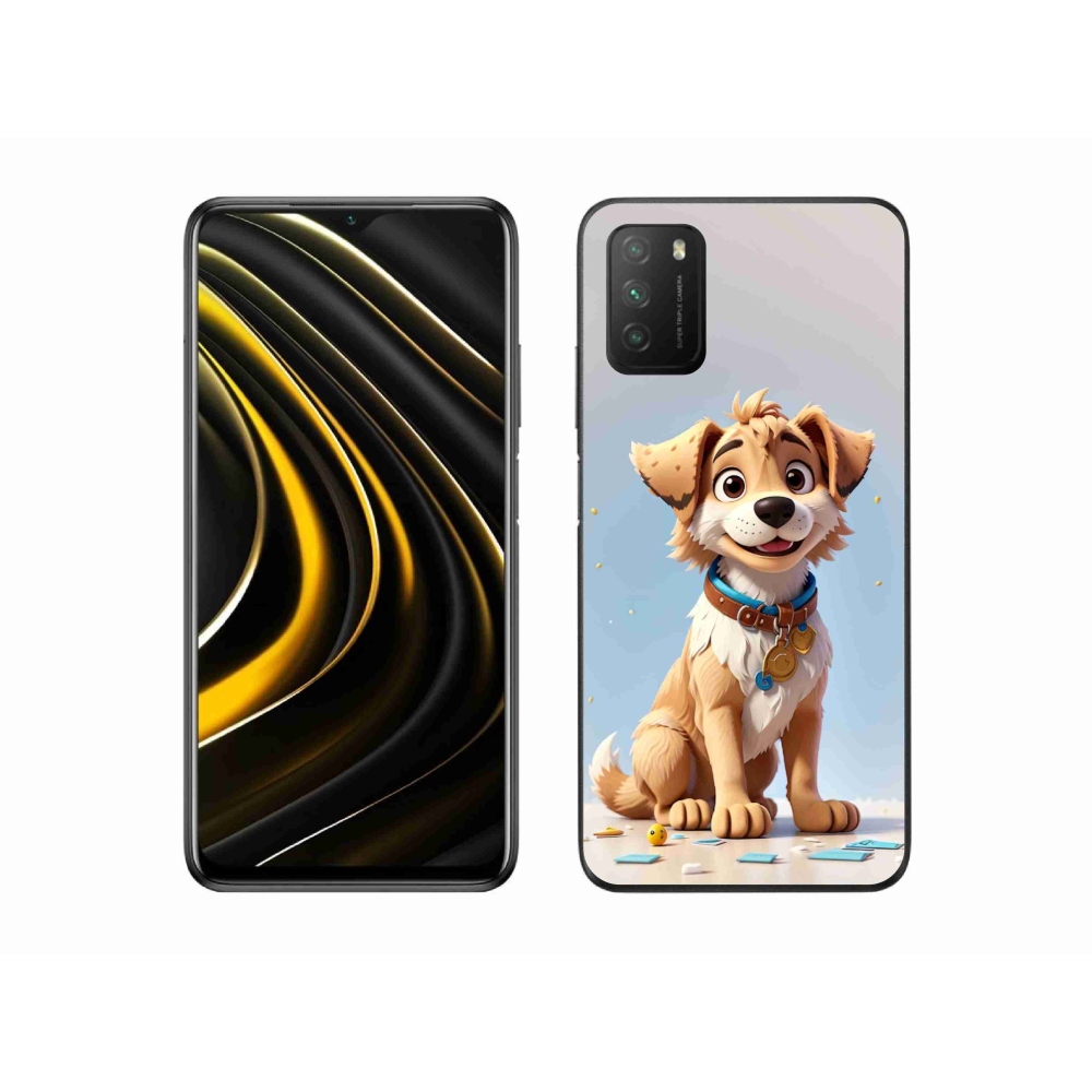 Gél borítás mmCase a Xiaomi Poco M3-hoz - rajzfilm kiskutya