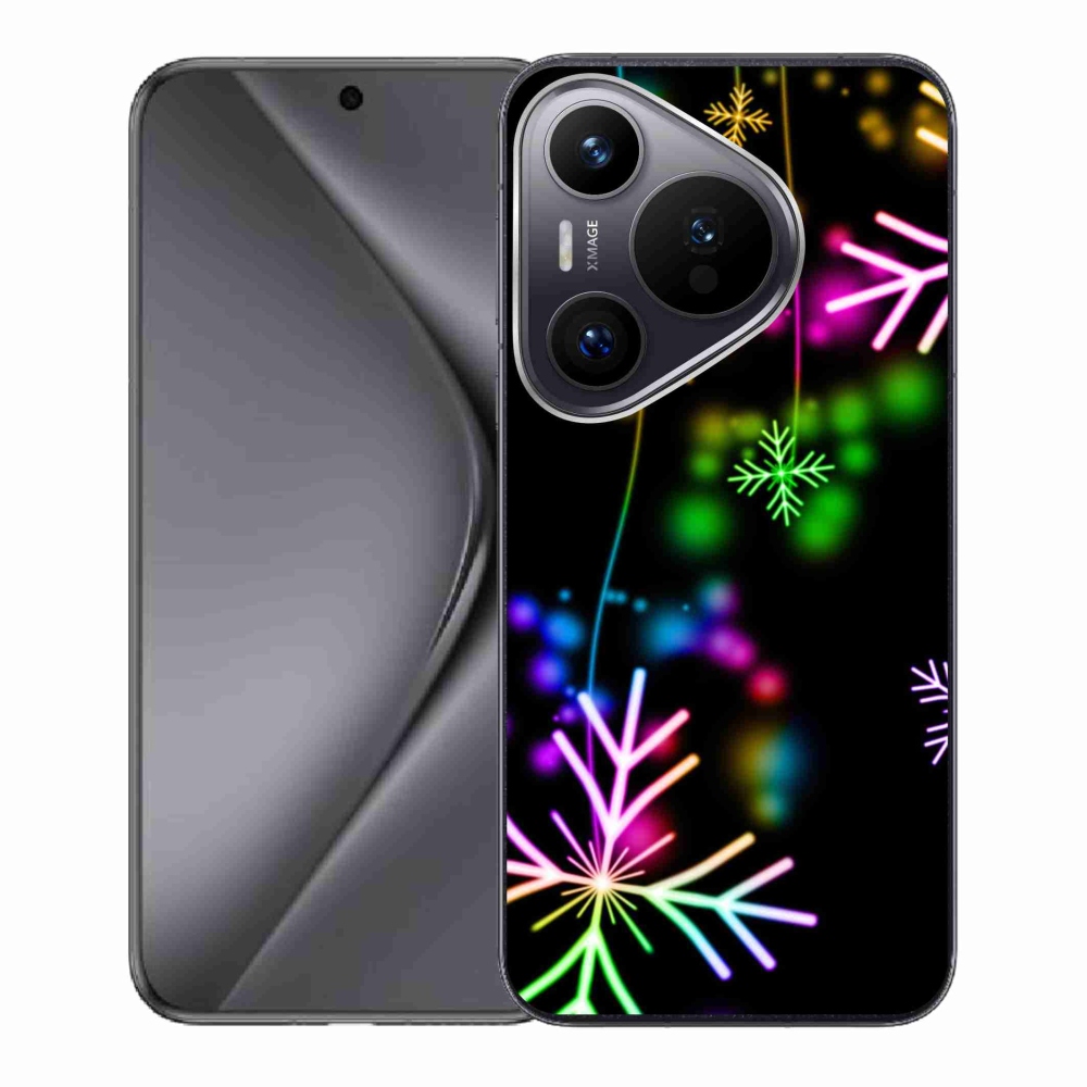 Gél borító mmCase a Huawei Pura 70-hez - színes pelyhekkel