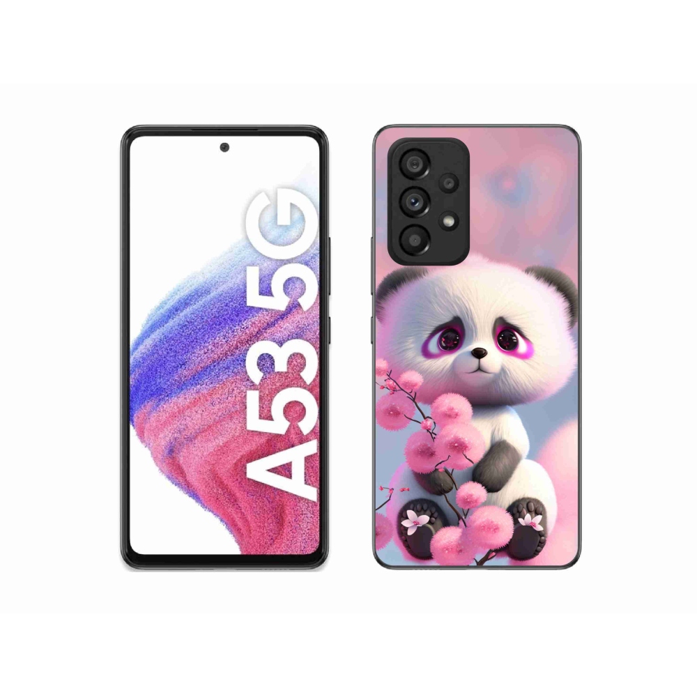 Gél borító mmCase Samsung Galaxy A53 5G - aranyos panda 1
