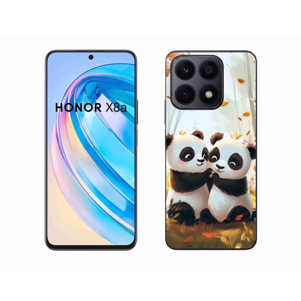 Zselés borítás mmCase a Honor X8a készülékhez - pandák