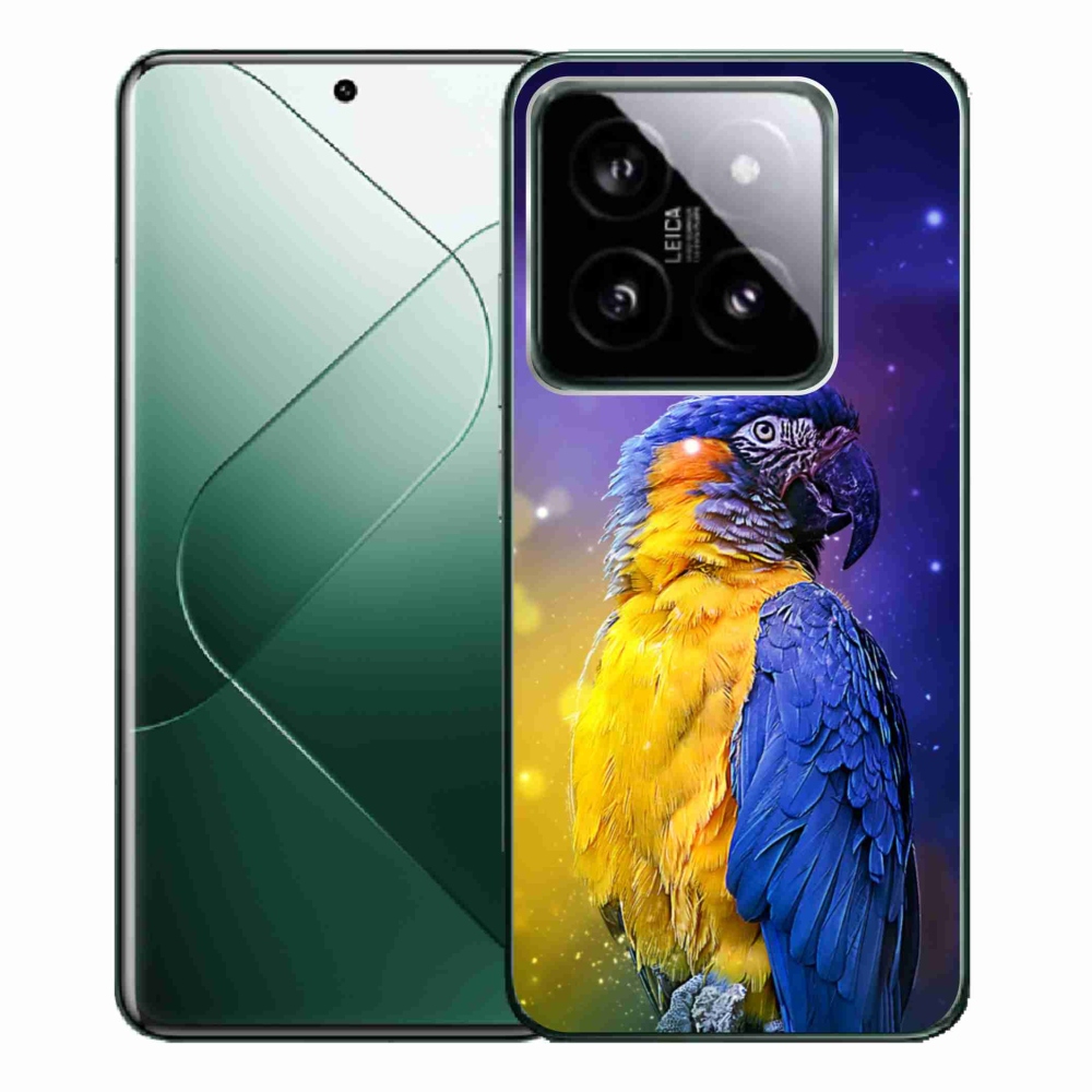Gél tok mmCase a Xiaomi 14 Pro-hoz - papagáj ara 1
