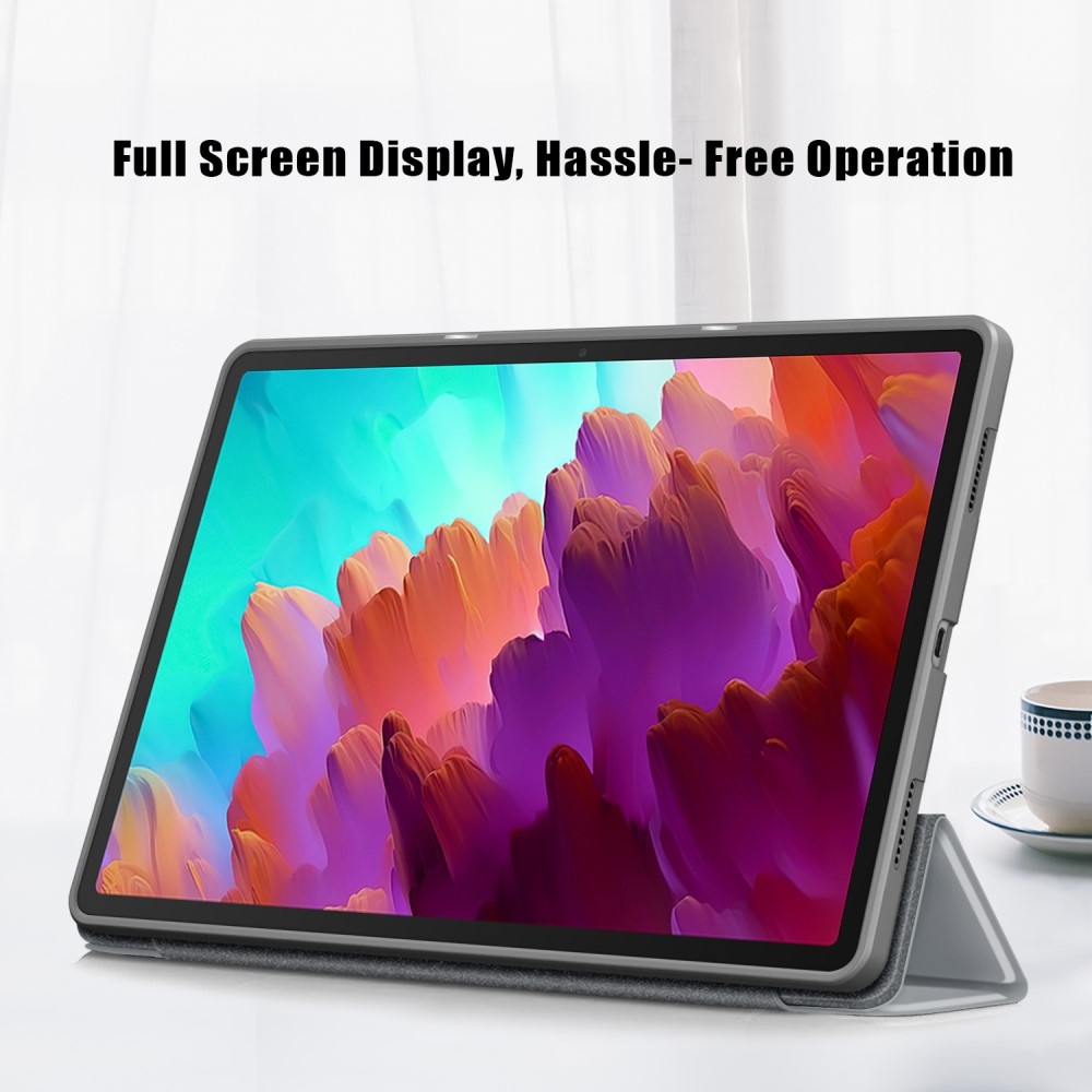 Ügyes záró tok Lenovo Tab P12 táblagéphez - szürke