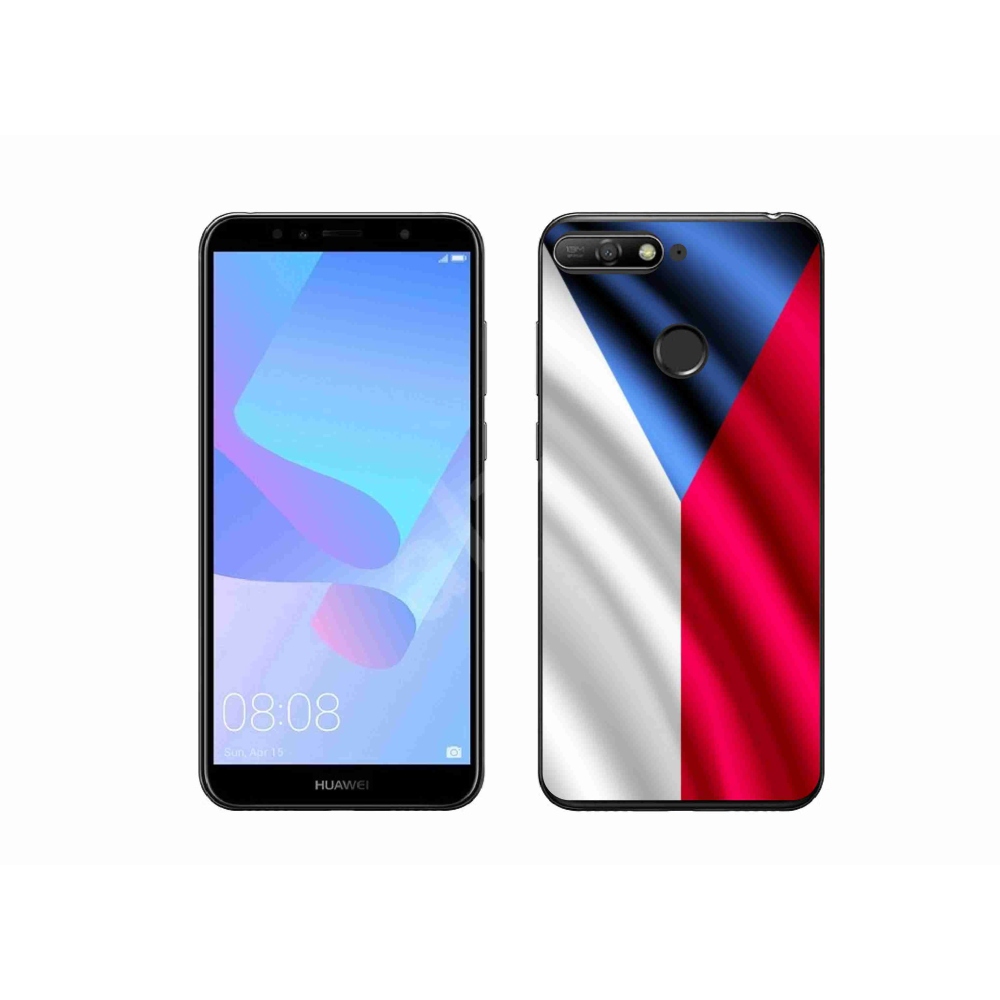Gél borítás mmCase mobiltelefonhoz Huawei Y6 Prime 2018 - cseh zászló
