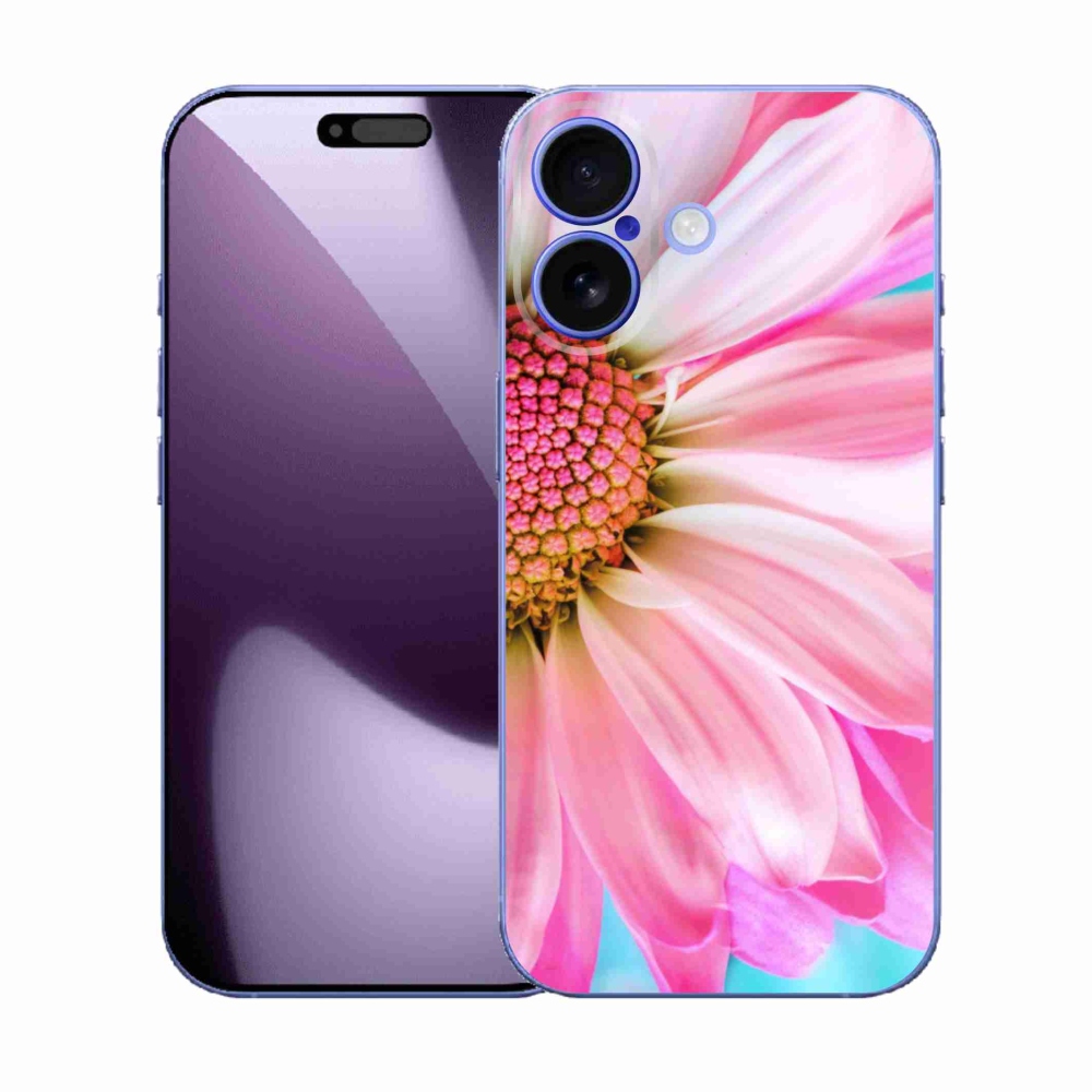 Gél védőhuzat mmCase iPhone 17 készülékhez - rózsaszín virág