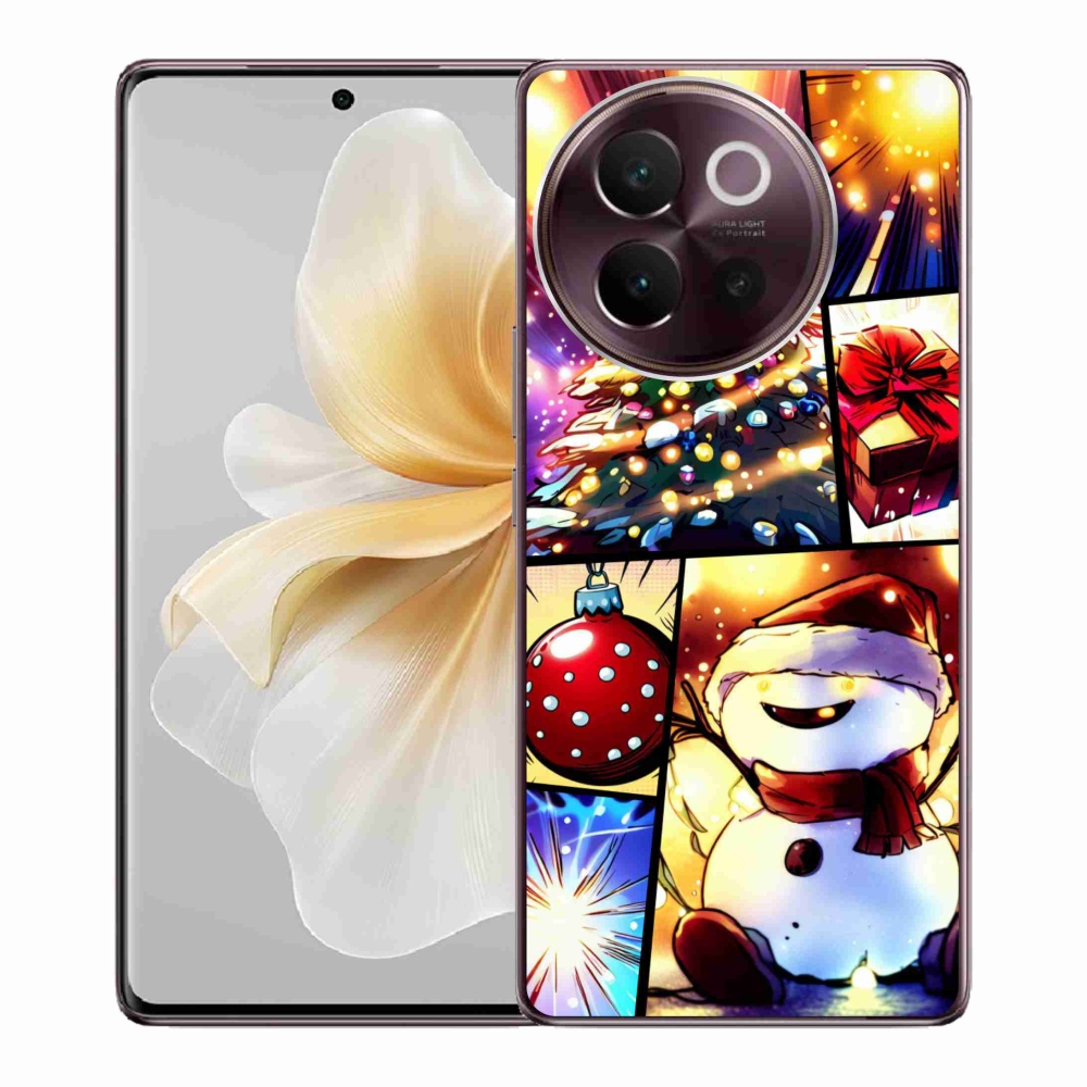 Gél borító mmCase a Vivo V40 Lite 5G készülékhez - karácsonyi motívumok 1