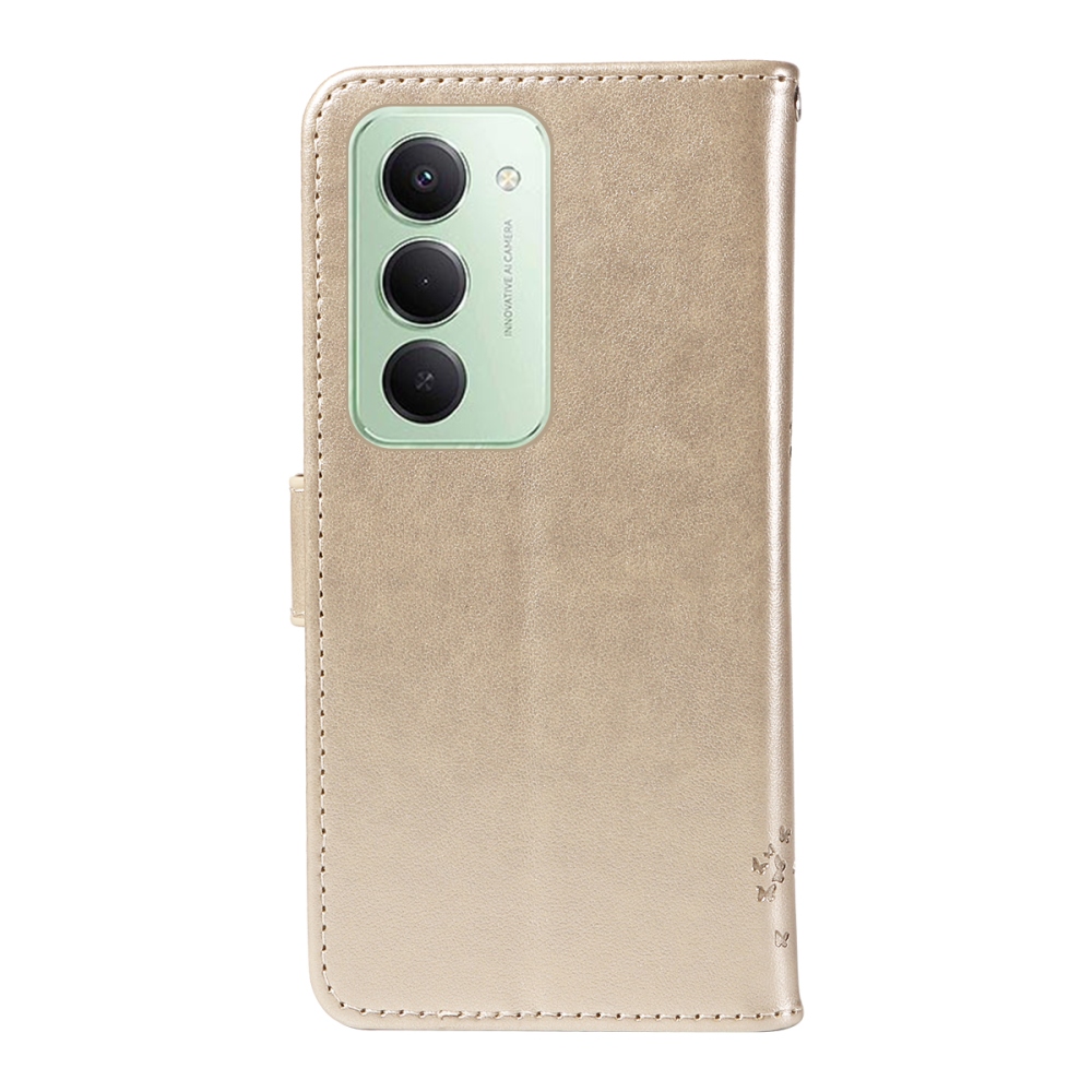 Fák könyv tok Xiaomi Redmi 15 4G (171mm) - arany színű