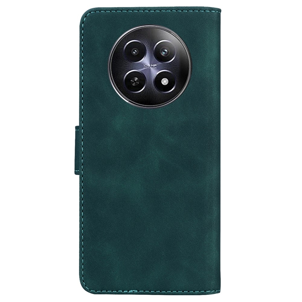 Szilárd könyvtáska a Realme 12 5G/12x 5G készülékhez - zöld