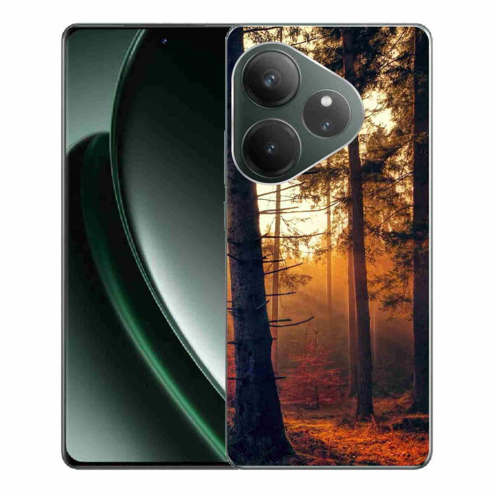 Gél tok mmCase a Realme GT 6 5G/GT 6T 5G számára - erdő