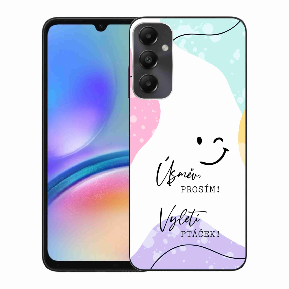 Gél borító mmCase Samsung Galaxy A05s készülékhez - vicces szöveg 4 fehér háttérrel