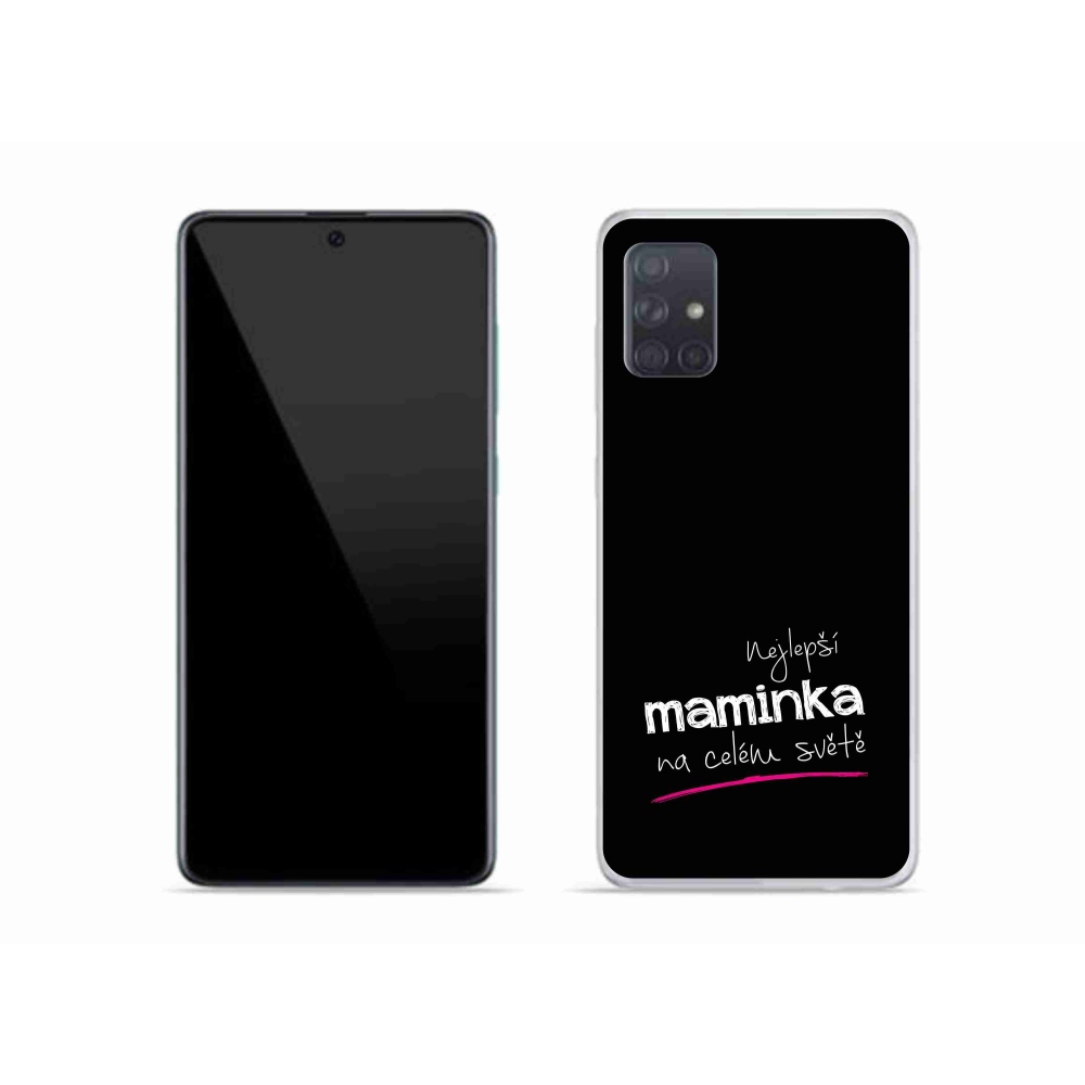 Gél borító mmCase Samsung Galaxy A51 - legjobb anya 4 fekete háttérrel