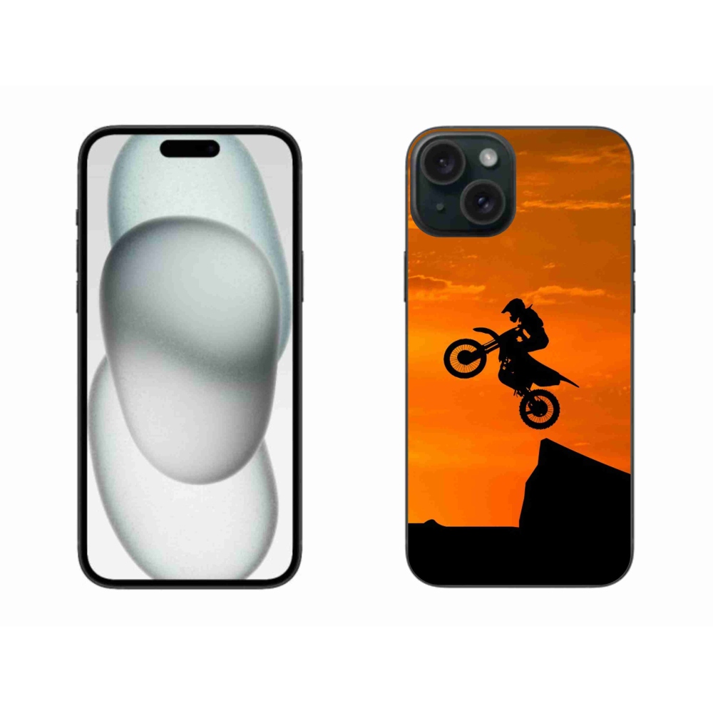 Zselés borítás mmCase iPhone 15 Plus készülékhez - motocross