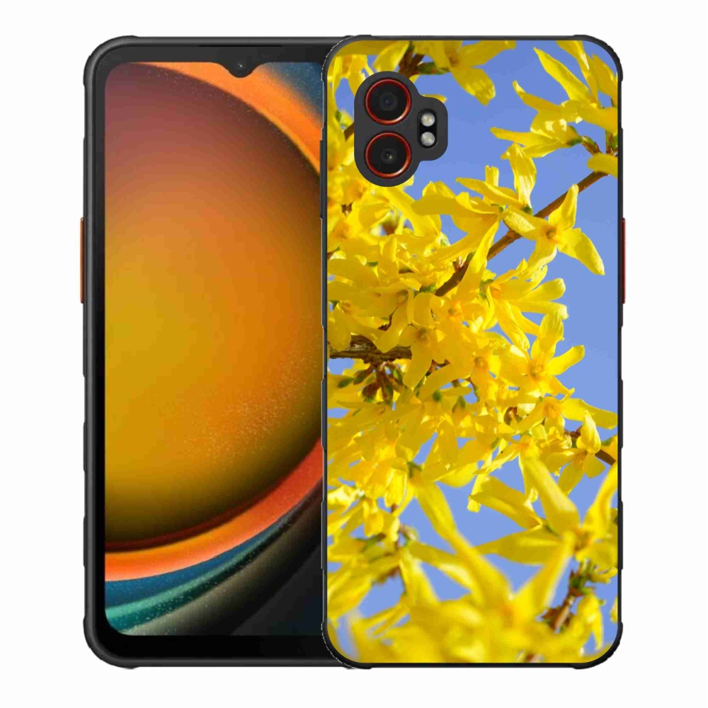 Gél borítás mmCase Samsung Galaxy Xcover 7 Pro készülékhez - sárga virágok