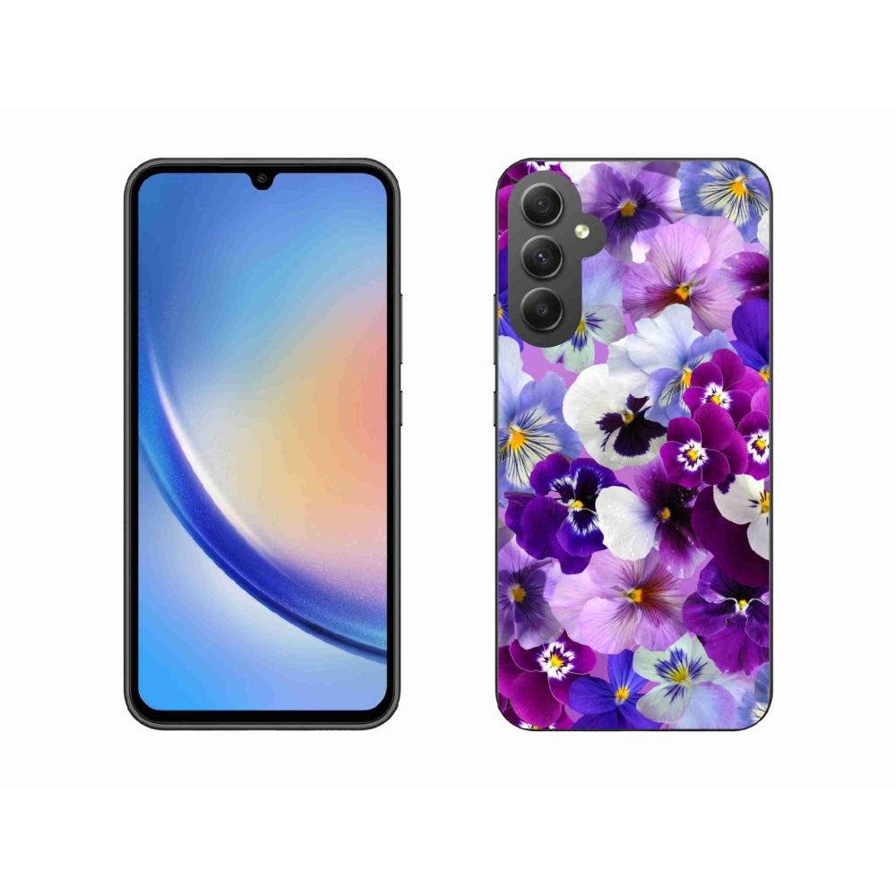 Gél borítás mmCase Samsung Galaxy A34 5G - virágok 9