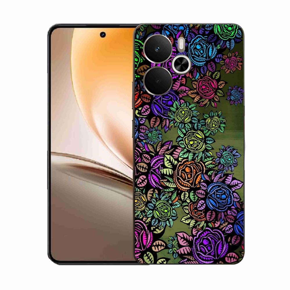 Gél borító mmCase a Realme 14 5G/14T 5G készülékhez - virágok 6