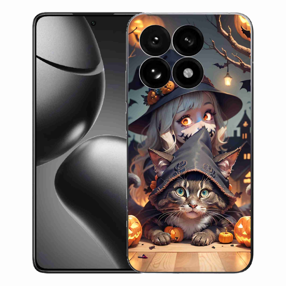 Gél borítás mmCase a Xiaomi 15T-hez - boszorkány macskával