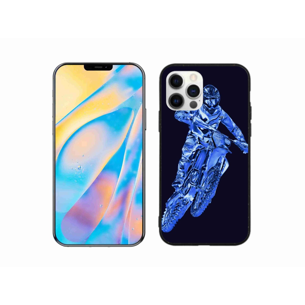 Zselés borítás mmCase iPhone 12 Pro készülékhez - motocross 1