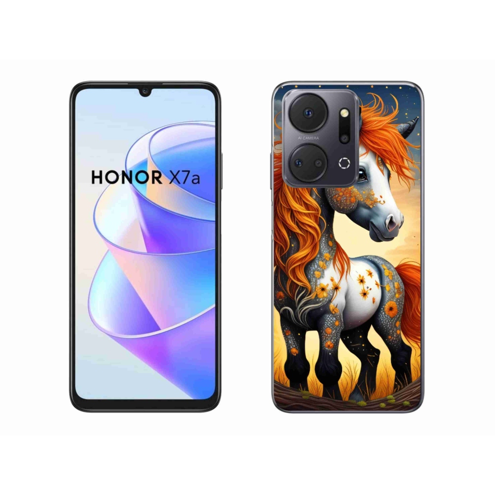Zselés borítás mmCase a Honor X7a készülékhez - színes póni