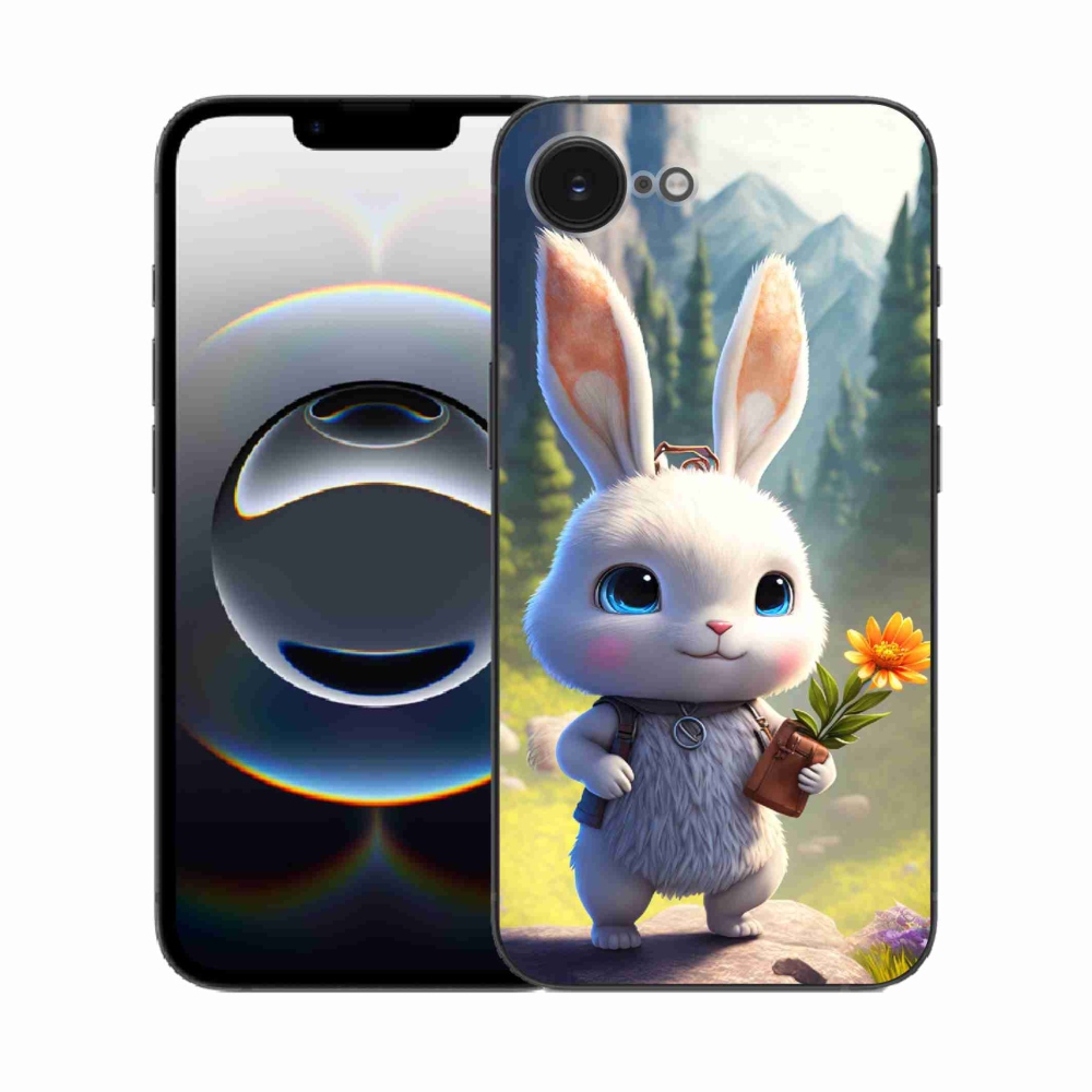 Gél borítás mmCase iPhone 16e készülékhez - aranyos nyuszi