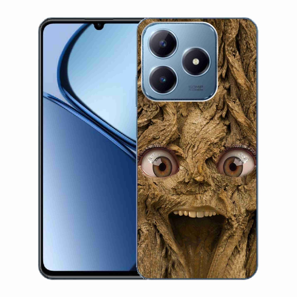 Gél borító mmCase a Realme C63 készülékhez - boldog fa szemekkel