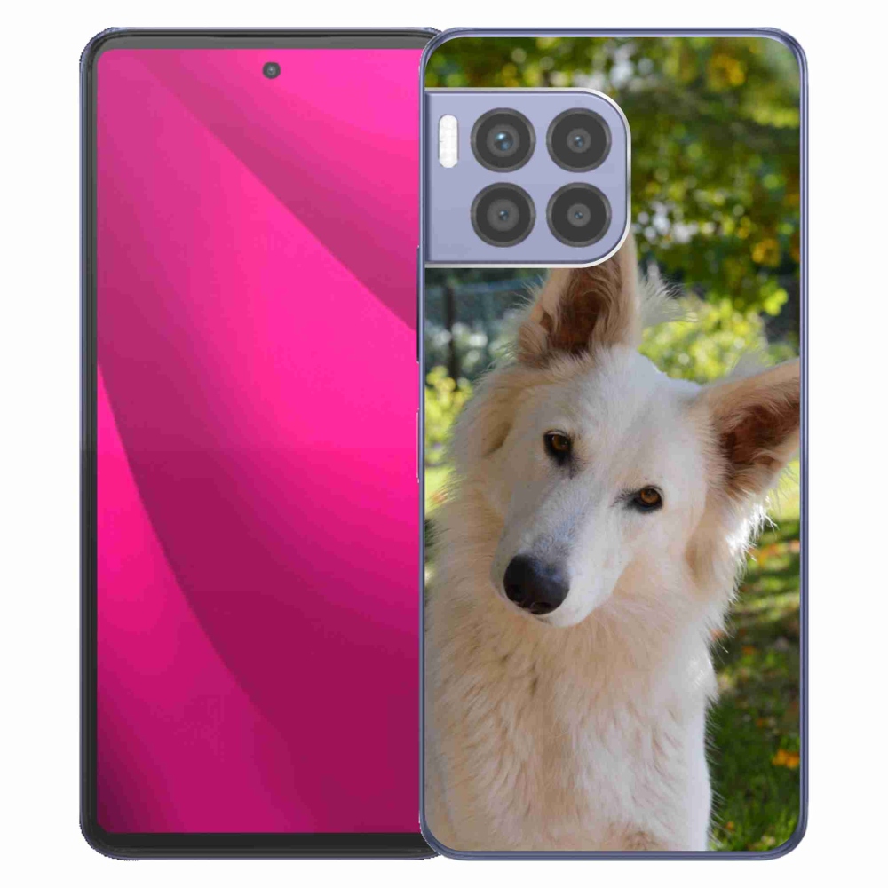 Gél borítás mmCase a T-Mobile T Phone 2 Pro készülékhez - Fehér svájci juhász 1