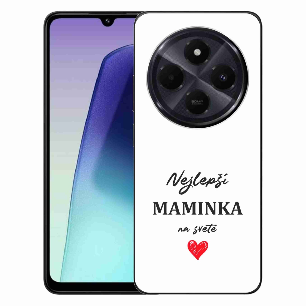 Gél borító mmCase a Xiaomi Redmi 14C/Poco C75-hez - legjobb anya 1 fehér háttér