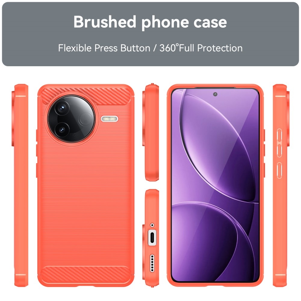 Szénálló zselés tok Xiaomi Poco F7 Pro - piros