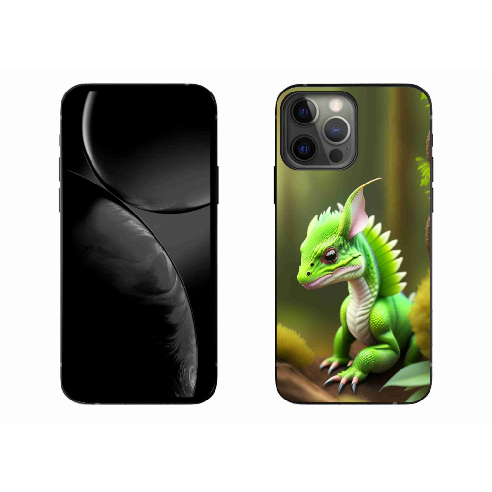 Zselés borítás mmCase iPhone 13 Pro Max készülékhez - zöld sárkány