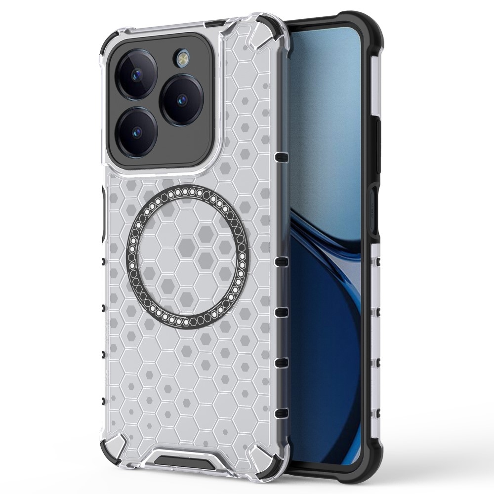 Mézédes, tartós védőburkolat MagSafe készülékkel a Realme C61/C63 készülékhez - átlátszó