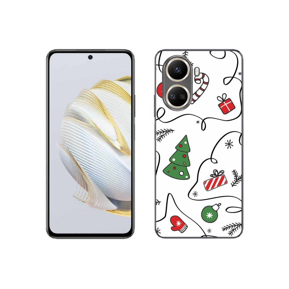 Gél borító mmCase a Huawei Nova 10 SE számára - karácsonyi motívumok