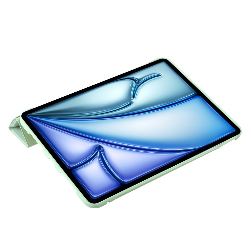 Origamis intelligens pozícionáló tok iPad Air 13 (2024)/(2025) - világoszöld