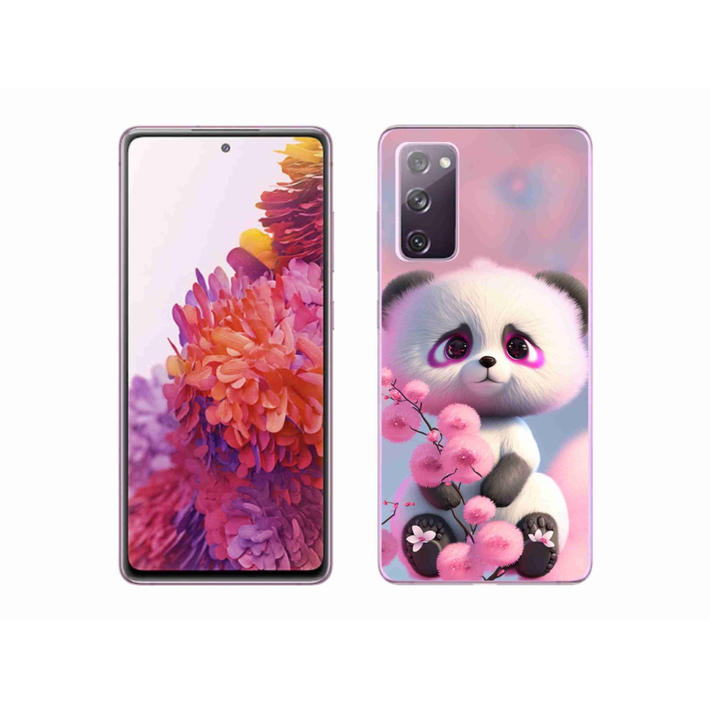 Gél védőhuzat mmCase Samsung Galaxy S20 FE - aranyos panda 1