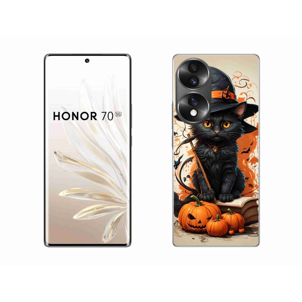 Zselés borítás mmCase a Honor 70 - cat wizard számára