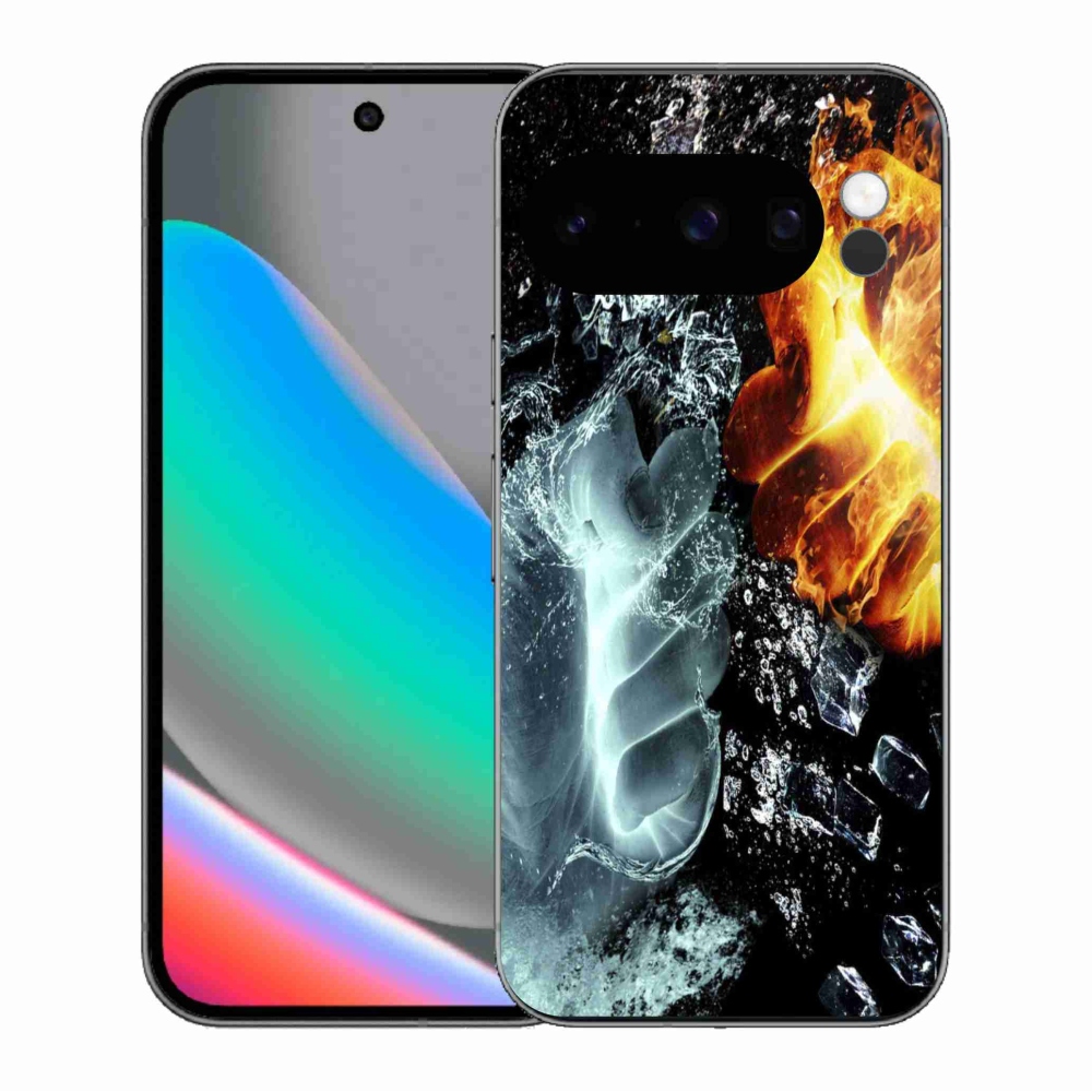 Gél borítás mmCase a Google Pixel 10 Pro számára - víz és tűz