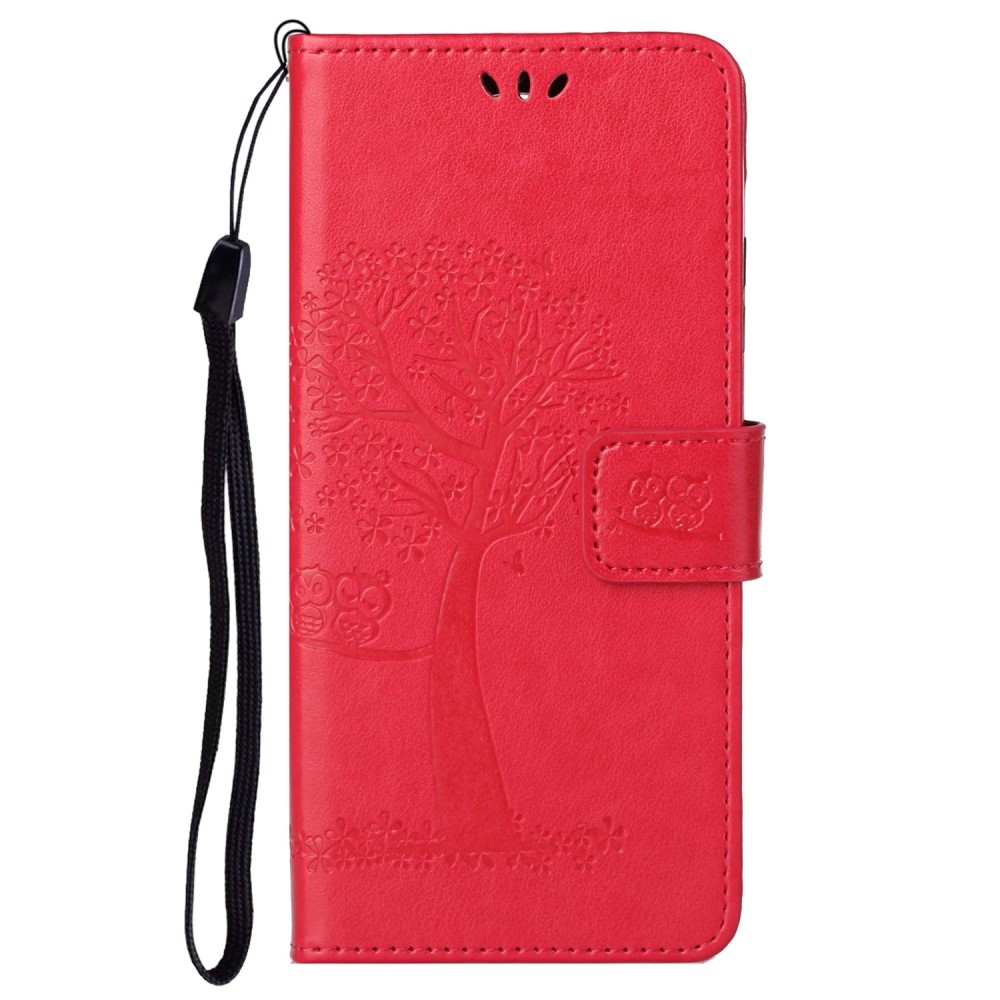 Fás könyv tok Samsung Galaxy S24 Ultra készülékhez - piros