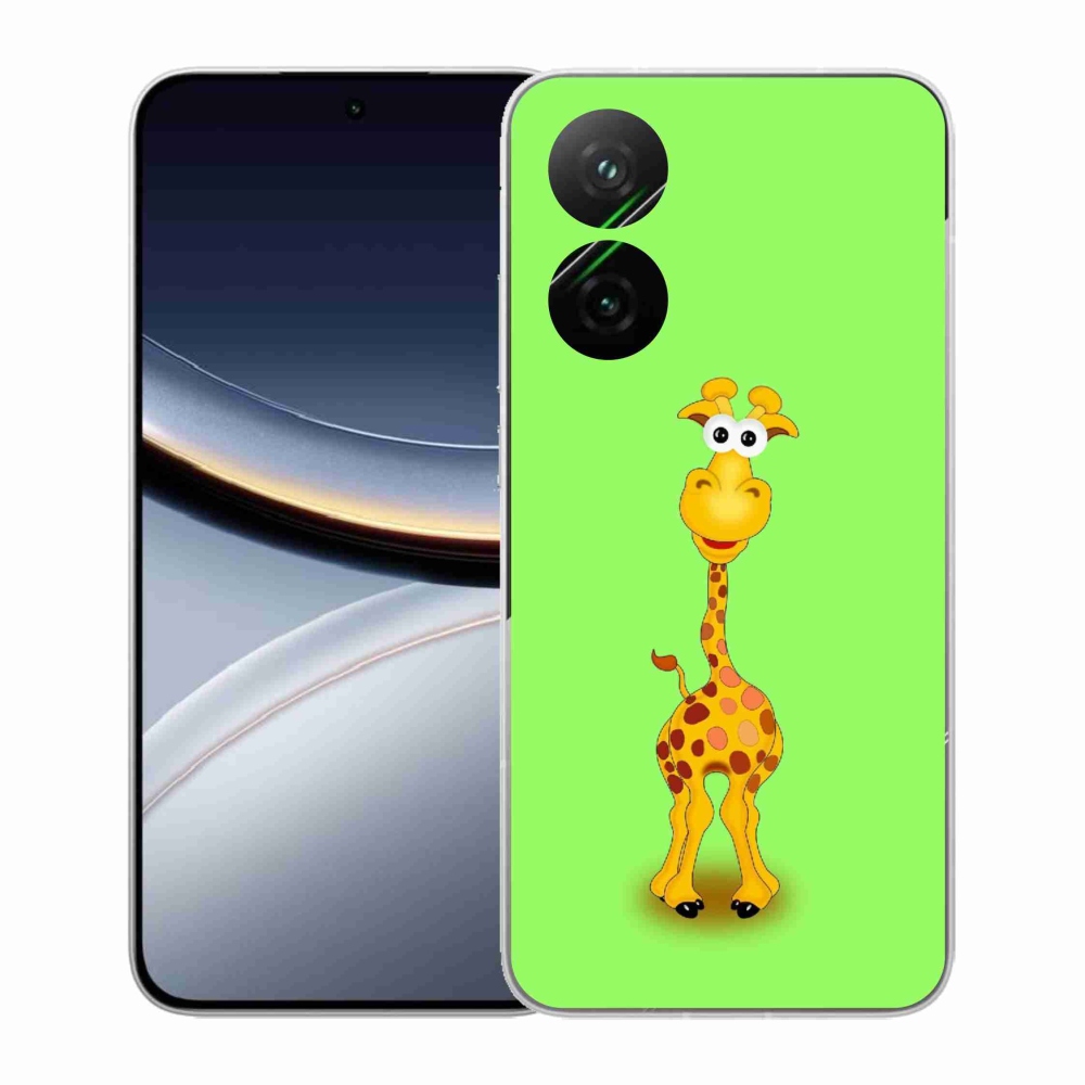 Gél borító mmCase a Xiaomi Poco F7 5G-hez - rajzfilm zsiráf